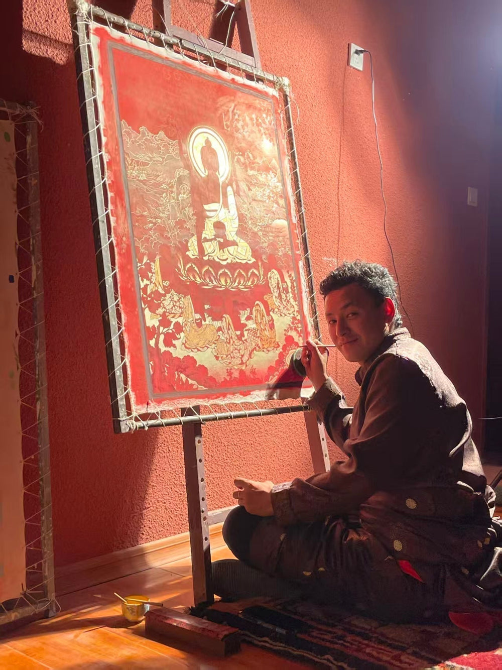 Danzeng: A Guardian of Wutun Thangka Who Inherits Intangible Cultural Heritage with Brush and Ink and Passes on Buddhist Charm with Ingenuity