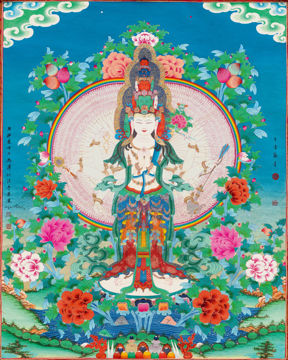 Composition Forms of Thangka: Rich and Colorful