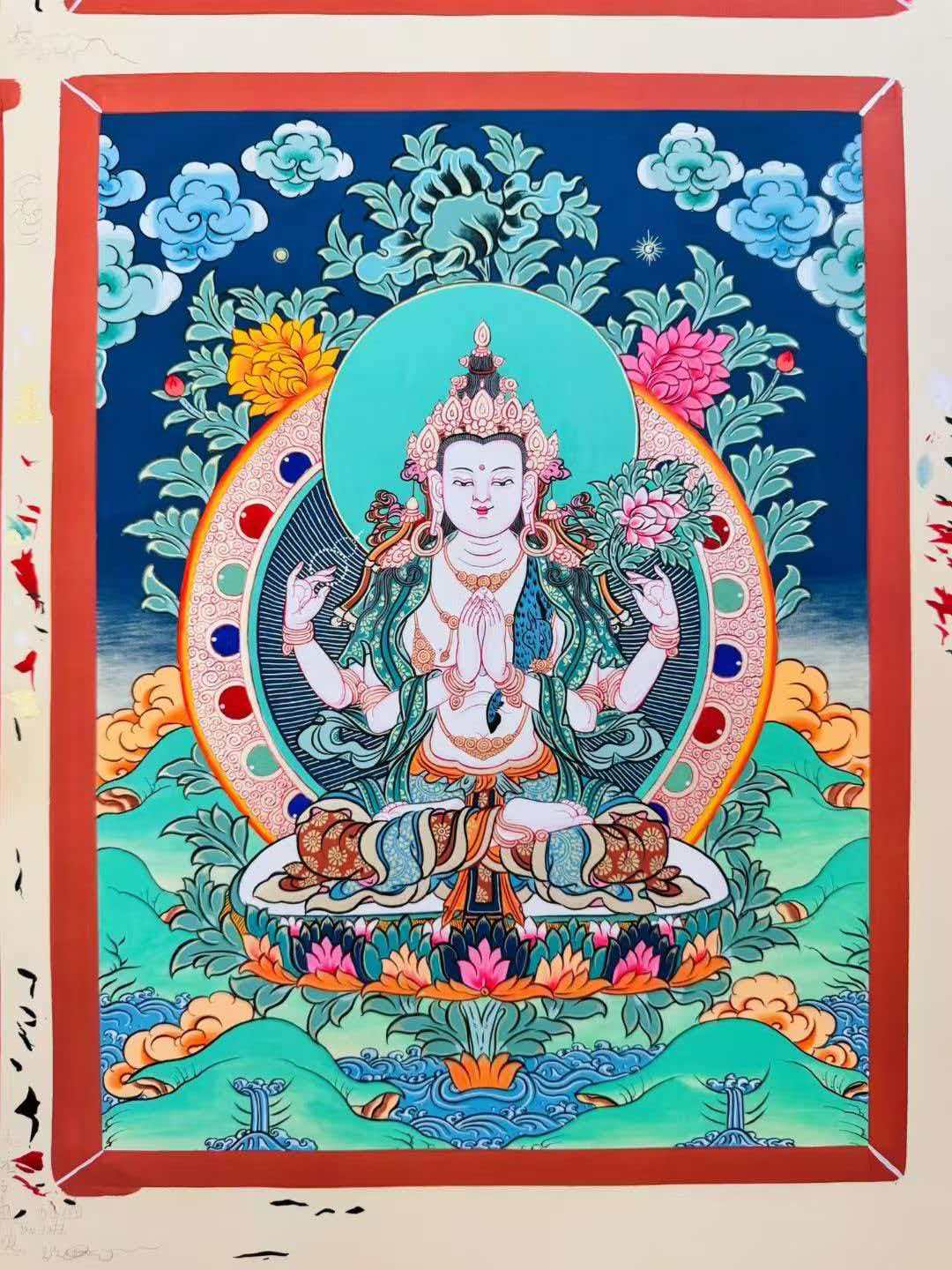 Preparation Work for Thangka Painting