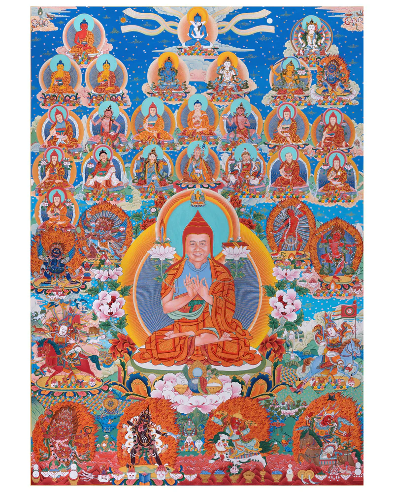 Thangka of Guru Khenpo Sodargye Rinpoche