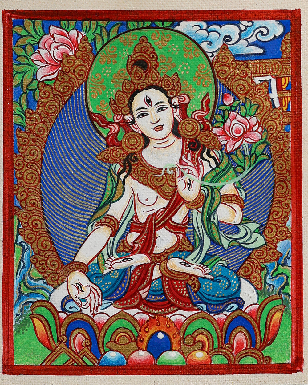 Thangka of Guru Khenpo Sodargye Rinpoche