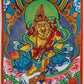Yellow Jambhala Thangka Amulet