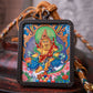 Yellow Jambhala Thangka Amulet