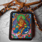 Yellow Jambhala Thangka Amulet