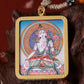 White Tara Thangka  Amulet