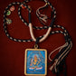 Yellow Jambhala (Wealth God) Thangka Amulet