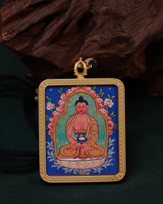 Amitabha Buddha Amulet Thangka
