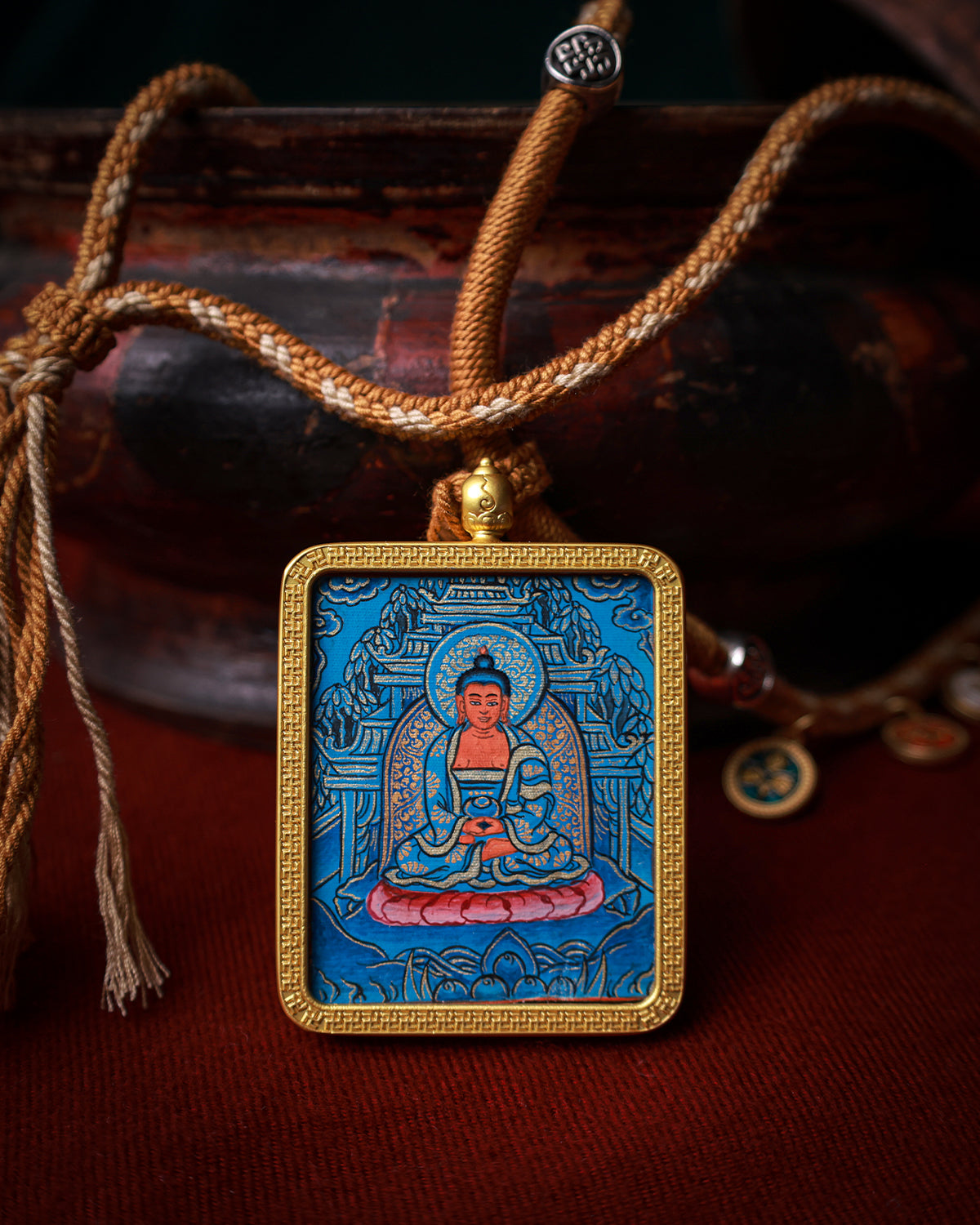 Amitabha Buddha Thangka Amulet