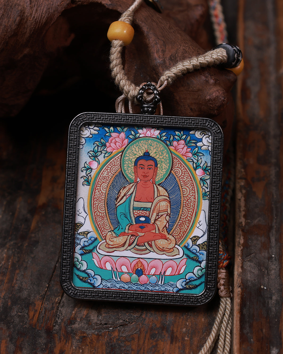 Amitabha Buddha Amulet Tangka
