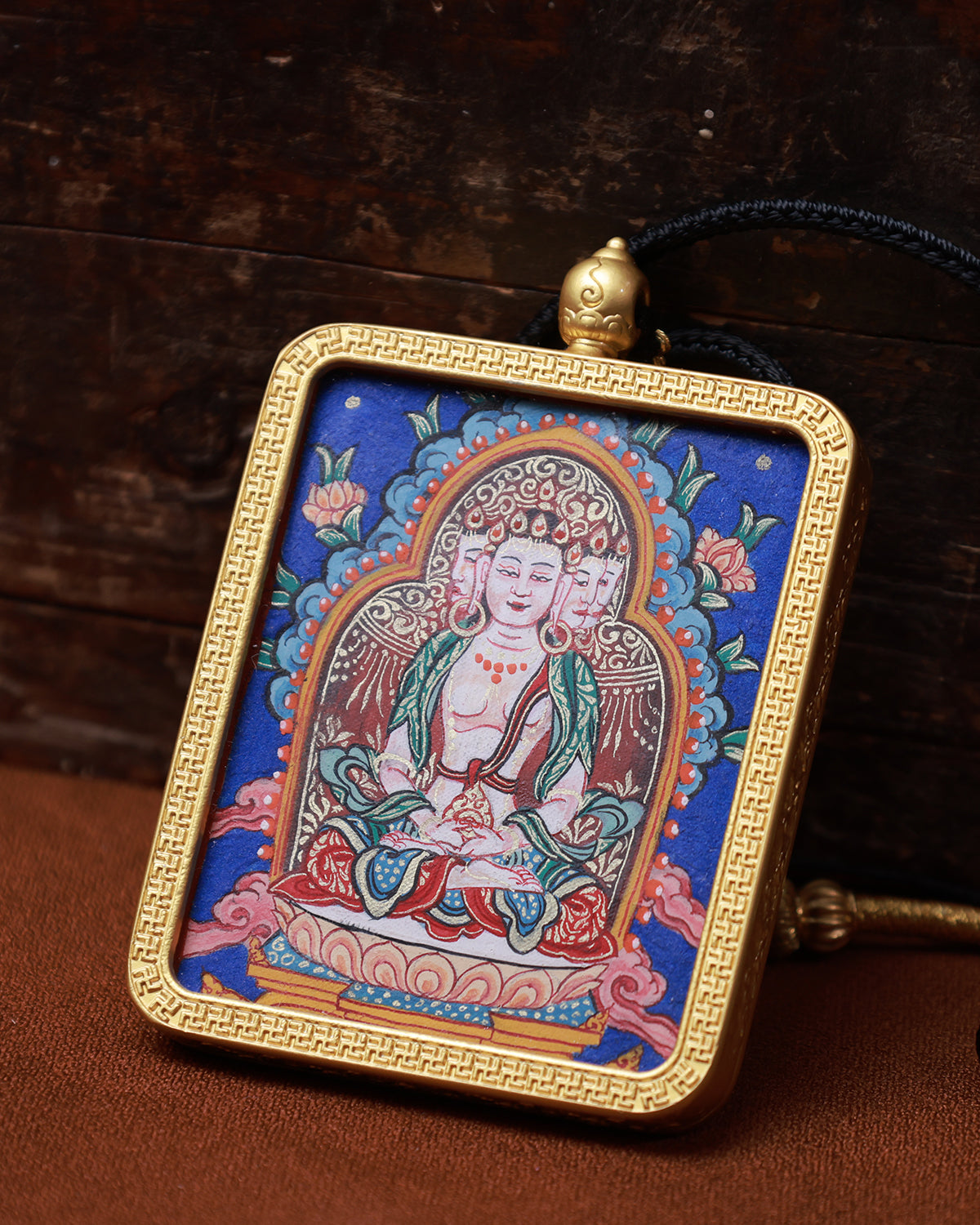 Mahāvairocana Buddha Amulet Thangka