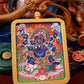 Six-Armed Mahakala Thangka Amulet
