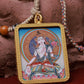 White Tara Thangka  Amulet