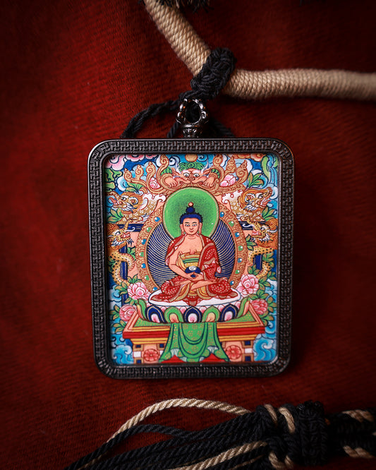 Sakyamuni Buddha Thangka Amulet
