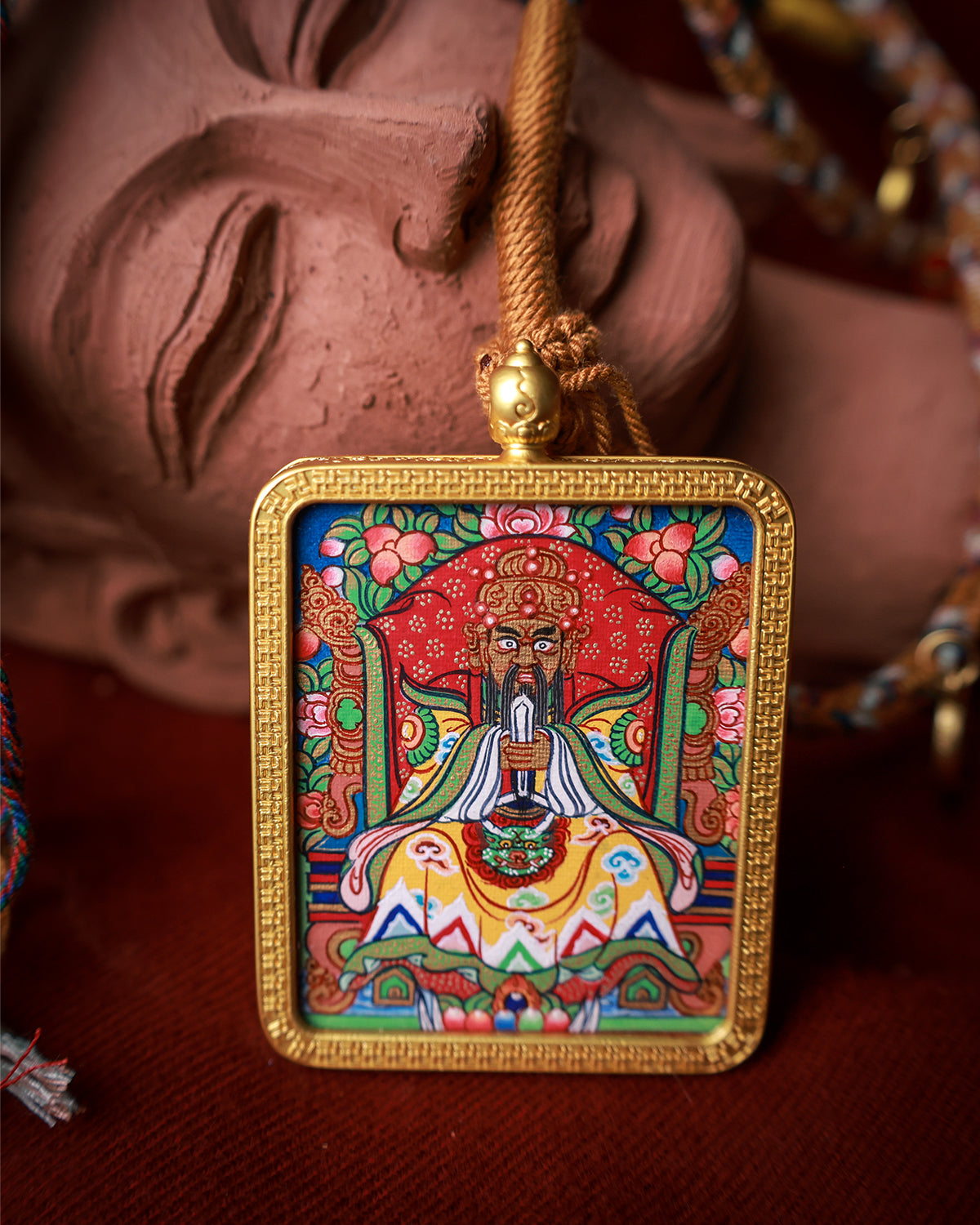 Wuye (Bodhisattva Guangji Longwang) Thangka Amulet