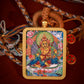 Yellow Jambhala Thangka Amulet