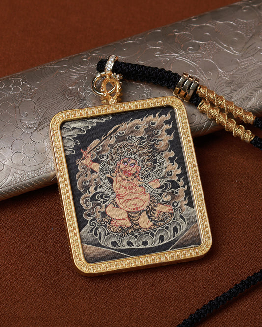Acala (Fudō Myō-ō) Thangka Buddhist Amule